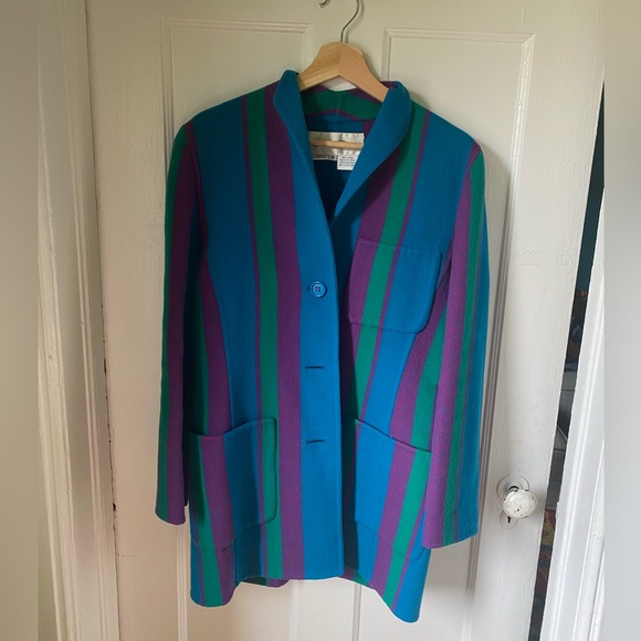 Oscar de la Renta vintage wool coat - Picture 4 of 6